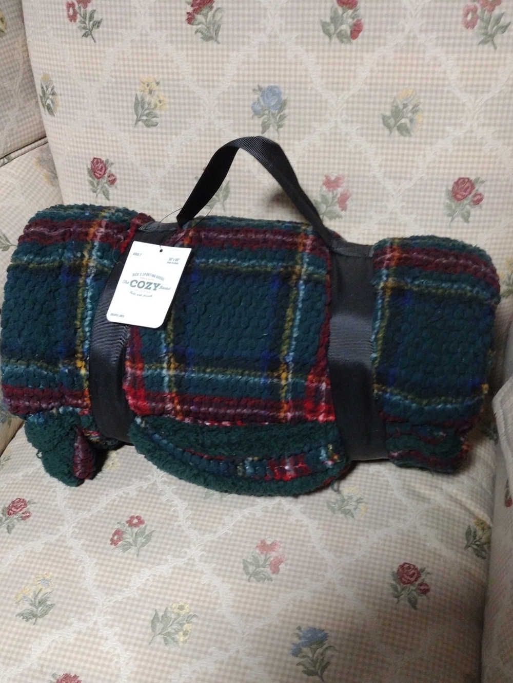 Cozy Plaid Sherpa Throw Blanket Roll 50"x60" - Picture 1 of 3